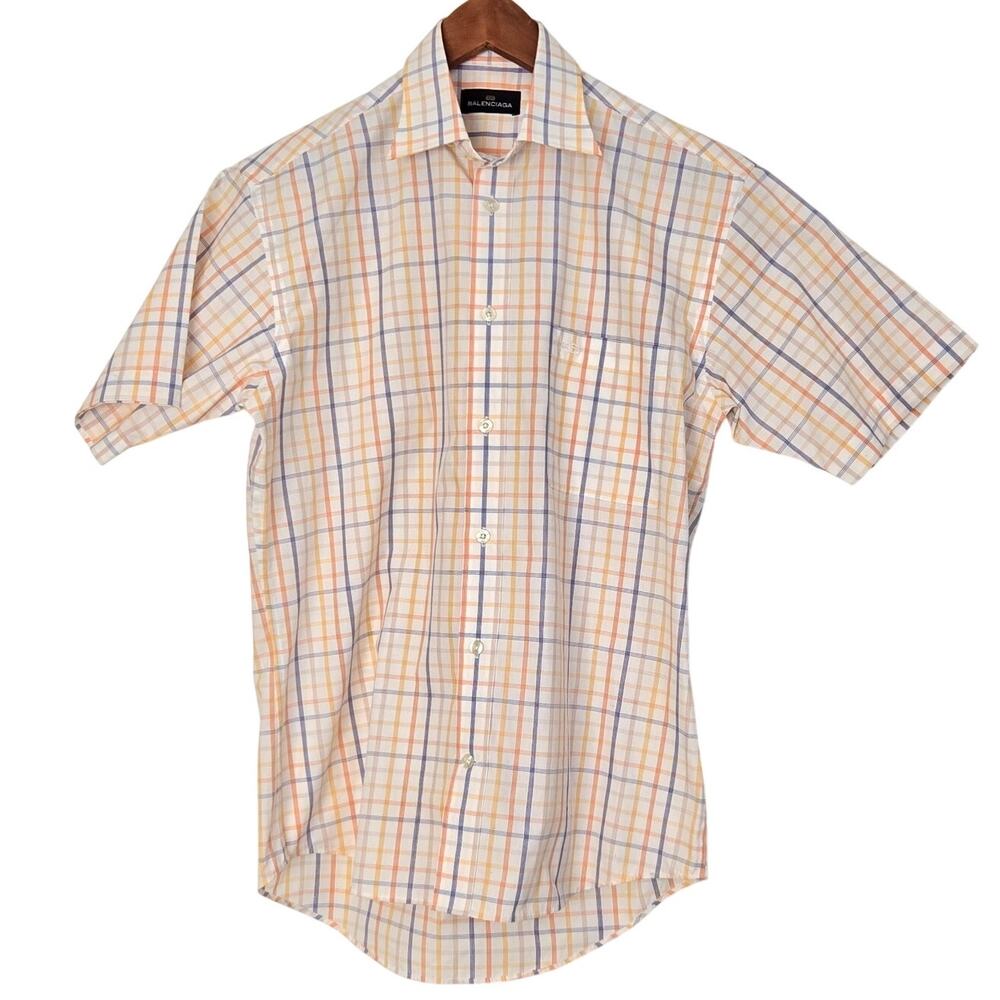 Vintage Designer Classic Old Money Luxury Balenciaga Heritage Button Up Shirt L